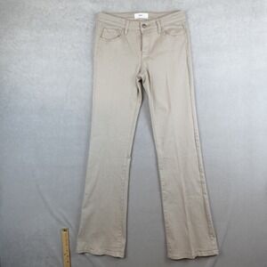 BKE Buckle Jeans Women 27x32 Beige Stretch Flare Pants Y2K